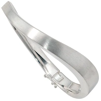 Produktbild von Armreif Silberarmreif Armband Armschmuck 925 Massiv Silber mattiert Damen
