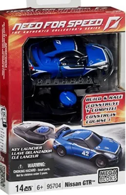 Produktbild von MEGA BLOKS - NEED FOR SPEED Build & Race - Nissan GT-R ( 16,5 x 11,5 x 4cm ) ( 0,115KG )