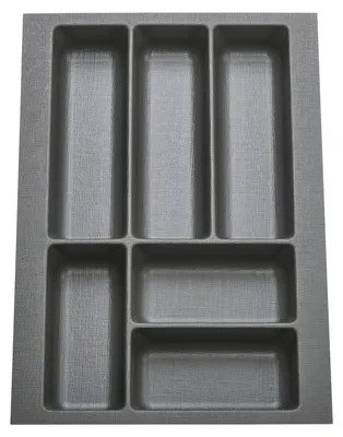 Produktbild von SOTECH ORGA-BOX-9 Besteckeinsatz 40er Schrank anthrazit – Besteckkasten 329 x 473 mm, Canvas-Struktur
