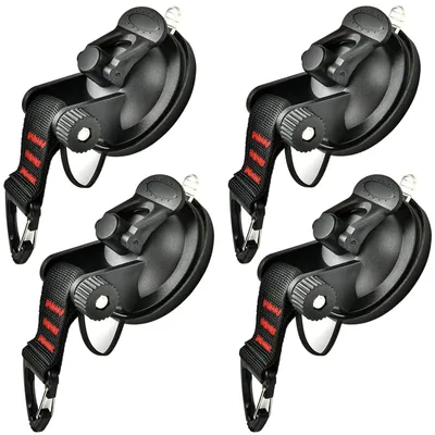 Produktbild von Saugheber-Camping-Set - 4 Stück - Multifunktional für Auto und Zuhause