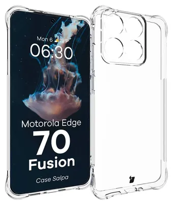 Produktbild von Flexible Handyhülle für Motorola Edge 70 Fusion, Bizon Case Salpa, Transparent