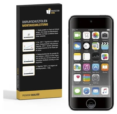 Produktbild von 2x Panzerfolie für iPod Touch 6 Generation ANTI-SCHOCK Displayschutzfolie HD KLAR