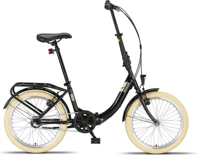 Produktbild von PACTO NINE - Hollandrad Komfortables Klappfahrrad Stahlrahmen Bike 20 Zoll Aluminiumfelgen Shimano Nexus 3 Nabenschaltung Faltrad Klapprad Schwarz