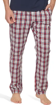 Produktbild von Moonline - Herren Webhose Freizeithose Loungewear aus 100% Baumwolle ; rot , 50/52