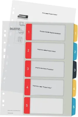 Produktbild von Plastikregister A4