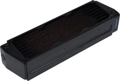 Produktbild von Alphacool 14296, Kühlkörper, Stahl, Schwarz, 1/4", 180 °C, FC