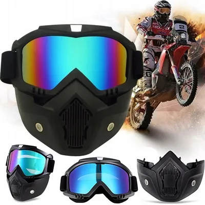 Image de Krzymark Masque Goggles Ski Hiver Moto Quad Protection Réglable