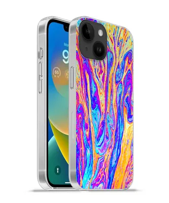 Produktbild von MuchoWow® Handyhülle Schutzhülle Hülle für Apple iPhone 14 - Softcase Kunst - Farben - Psychedelisch Silikon Softcase Handy Hülle - Mobiltelefonhülle