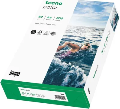 Produktbild von Kopierpapier Polar A4 80g/qm weiß VE=5x500 Blatt