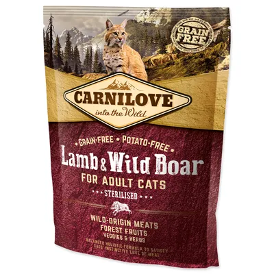 Produktbild von CARNILOVE 512324, jede Rasse, Wildschwein, Lamm, 400 g