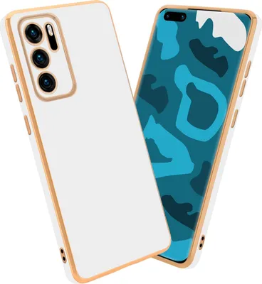Produktbild von Cadorabo Schutzhülle für Huawei P40 Hülle in Weiß Handyhülle TPU Silikon Kameraschutz Etui Case