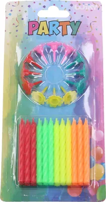 Produktbild von Kerzen 24 Stück – Ständer Neon