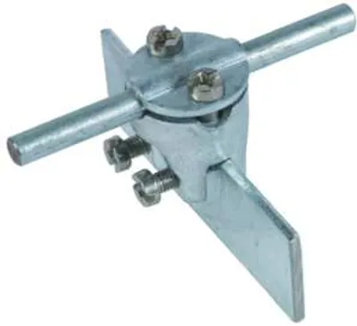 Produktbild von DEHN Falzklemme ZG, Klemmbereich 0,7-6mm, mit Zweischrauben-Überleger, für Rd 7-10mm, 1 Stk.