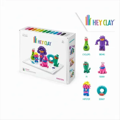 Produktbild von Hey Clay - Interaktive Knete Monster 18 Farben