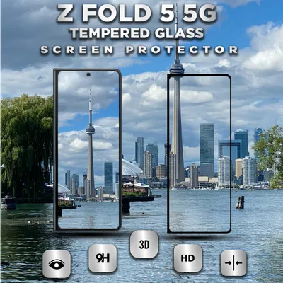 Zdjęcie produktu dla Samsung Galaxy Z FOLD 5 5G - szkło hartowane 9H - ochrona wyświetlacza 3D w super jakości