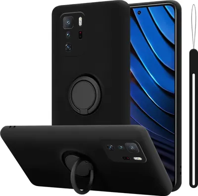 Produktbild von Cadorabo Hülle für Xiaomi POCO X3 GT Schutz Hülle in Schwarz Handyhülle TPU Etui Case Cover