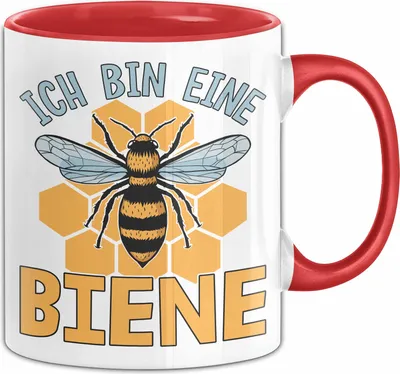 Produktbild von Imker Tasse Geschenk Ich Bin Eine Biene Geschenkidee Bienen-Liebhaberin (Rot)
