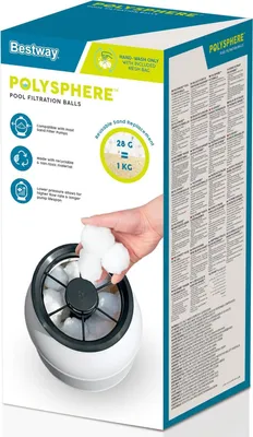 Obrázek produktu pro Bestway 58475 / 24, Filtrační médium, Bílá, Polyethylentereftalát (PET), Kulatý, 500 g, 1 kusů