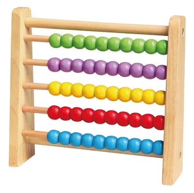 Produktbild von Abakus aus Holz für Kinder ab 3 Jahren, Bunt, Modell 54224vg, 205x195x50mm