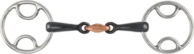 Immagine prodotto di Shires - Snaffle doppio rotto ER726 (4,5 in) (nero)