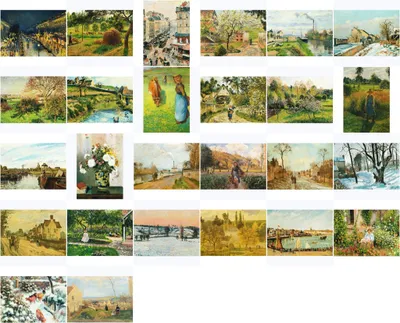 Produktbild von Kunstkarten-Komplett-Set Camille Pissarro