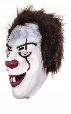 Produktbild von Korbi | Ganzkopfmaske Pennywise - Einheitsgröße - Hochwertiger Latex - Ideal für Karneval und Mottoparty