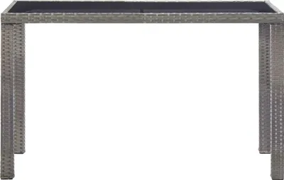 Produktbild von vidaXL Gartentisch Anthrazit 123x60x74 cm Poly Rattan