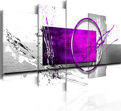 Produktbild von Modernes Wandbild a-A-0012-b-o (150x75) - 5 Teilig Bilder Fotografie auf Vlies Leinwand Foto Bild Dekoration Wand Bilder Kunstdruck Abstrakt