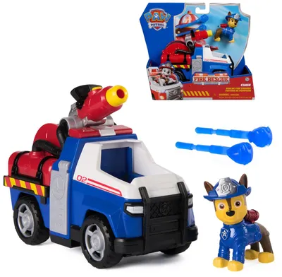 Produktbild von Fire Rescue Chases Feuerwehr-Rettungsfahrzeug und Hundefigur Spielzeug für Kinder ab 3 Jahren Chase