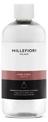 Zdjęcie produktu dla Millefiori Ambra & Rosa, Butelka, Płynny, Kwiatowy, 500 ml, 70 mm, 70 mm