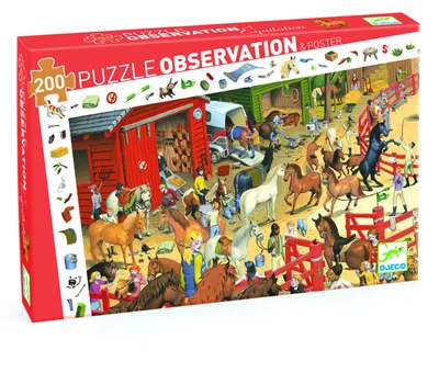Immagine prodotto di Puzzle osservazione Cavalli, Djeco