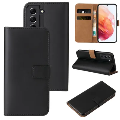 Produktbild von Handyhülle für Samsung Galaxy S22 Klapphülle Bookcase Flip Cover Hülle Handy Tasche Etui Farbe: Schwarz