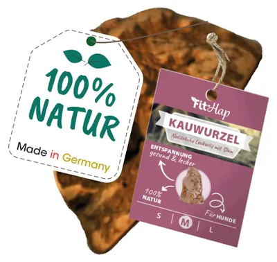 Produktbild von cdVet Naturprodukte Kauwurzel M - Hund - Spielzeug - Entspannung + Stressbewälti