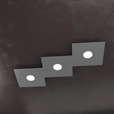 Immagine prodotto di Applique Moderna Eccentric Metallo Antracite 3 Luci Gx53