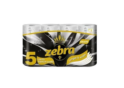 Produktbild von ZEBRA Toilettenpapier Deluxe  5 lagig 56 Rollen