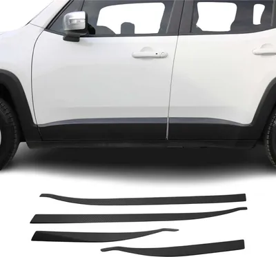 Zdjęcie produktu dla Listwy boczne do Jeep Renegade 2015-2023 Karbonowe listwy ochronne drzwi 4 szt