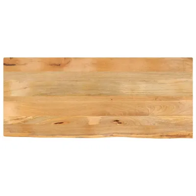Image de Plateau de table avec arête d'arbre 140x60x2,5 cm bois massif mangue