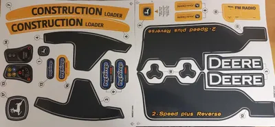 Obrázok produktu pre Peg Perego Aufkleber Stickersatz für DEERE CONSTRUCTION LOADER