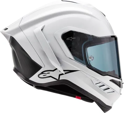 Produktbild von Alpinestars Supertech R10 Solid Integralhelm Weiss / Schwarz L