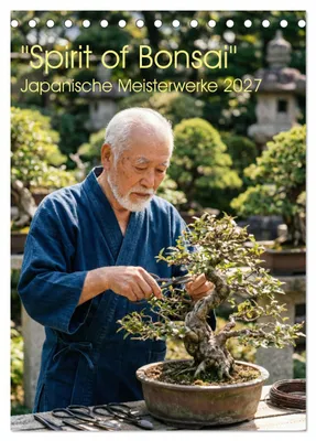 Produktbild von Spirit of Bonsai – Japanische Meisterwerke 2027 (Tischkalender 2027 DIN A5 hoch), CALVENDO Monatskalender