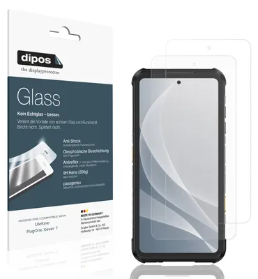 Immagine prodotto di 2x Pellicola Protettiva per Ulefone RugOne Xever 7 Protezione opaco Vetro Flessibile 9H dipos