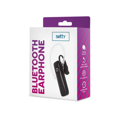 Image de Oreillette Bluetooth Setty SBT-01 noir