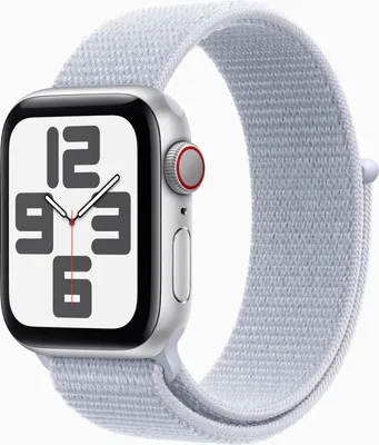 A close-up studio shot of an Apple Watch.