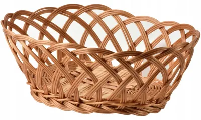 Image de Panier à pain brun 24 x 19 x 10 cm aspect rotin tressé