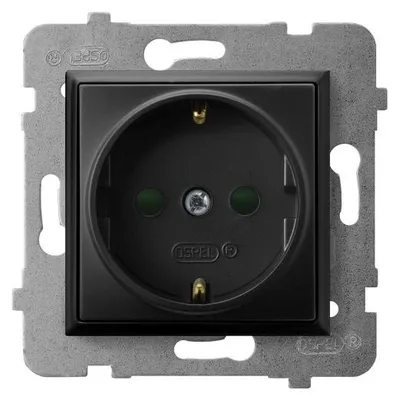 Produktbild von Ospel GP-1USP/m/33, Schwarz, IP20, 16 A, 71 mm, 41 mm, 71 mm