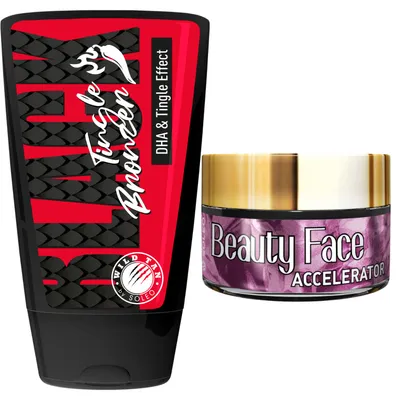 Produktbild von Wild Tan Black Tingle Bronzer mit Tingle-Effekt + Beauty Face Jar