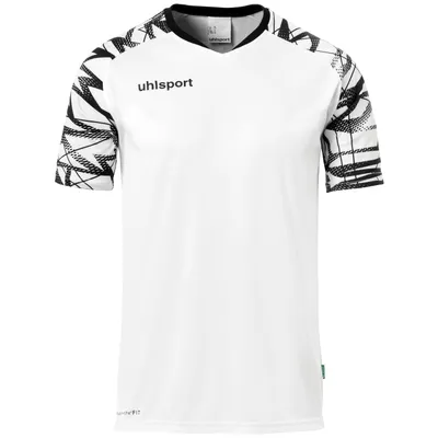 Image de Uhlsport Goal 25 Maillot manches courtes enfants - Blanc / Noir