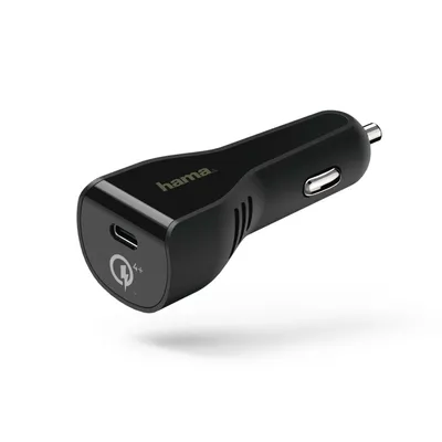 Produktbild von HAMA USB-C Kfz Turbo Schnellladegerät Adapter 27W 3A Qualcomm 4+ Power Delivery