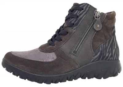 Image de Chaussures de randonnée pour femmes Waldläufer Havy, bottines à lacets, couleur marron, style décontracté