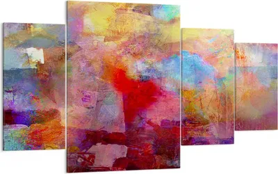 Produktbild von Bild auf Leinwand - Leinwandbild - Abstraktion modern - 160x90cm - Wand Bild - Wanddeko - Leinwanddruck - Bilder - Kunstdruck - Wanddekoration - Leinwand bilder - Wandkunst - DL160x90-3574